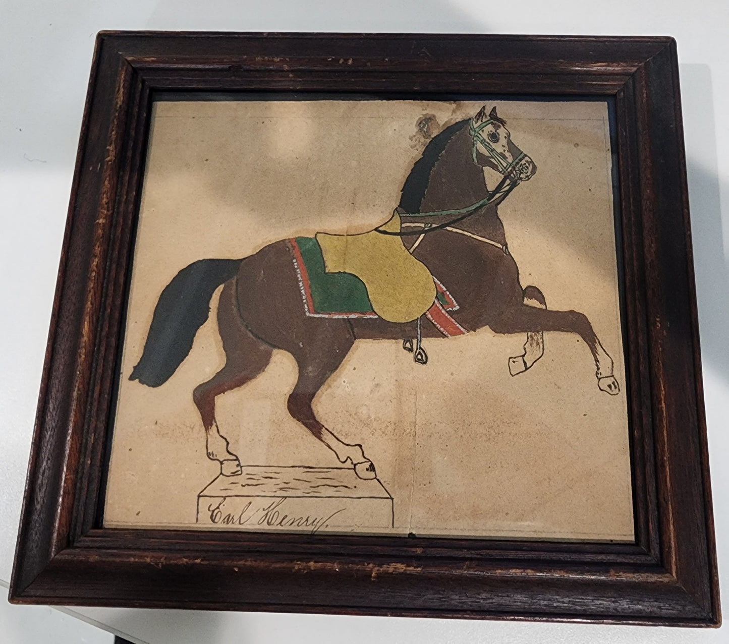 Horse Painting Framed
