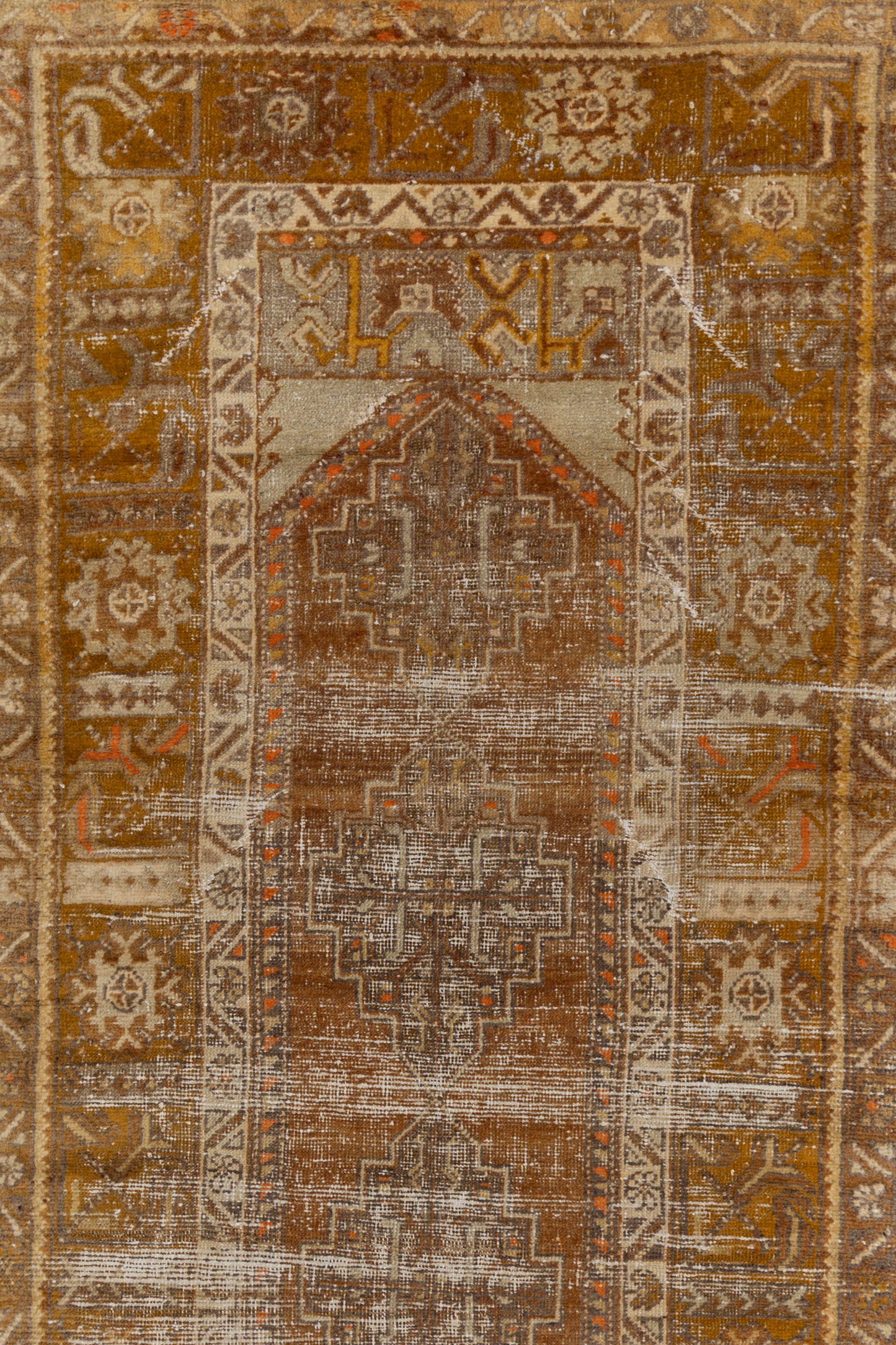 Distressed Turkish Anatolian Runner Rug