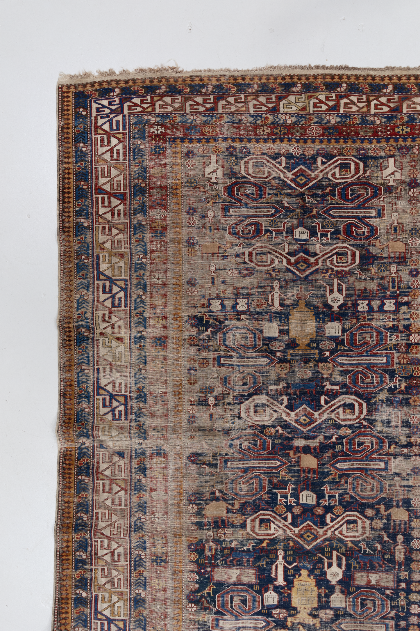 Antique Caucasian Shirvan Rug