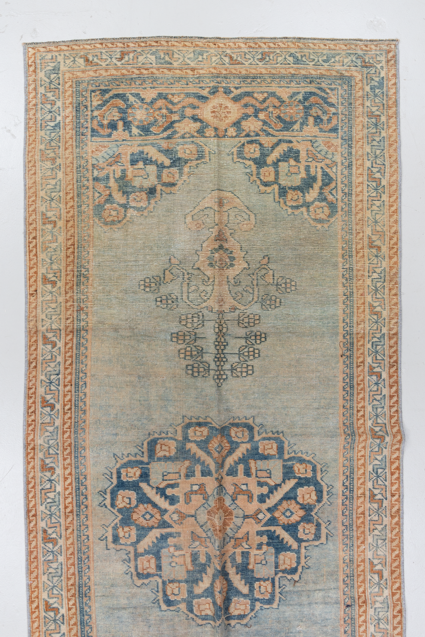 Blue Vintage Persian Runner Rug