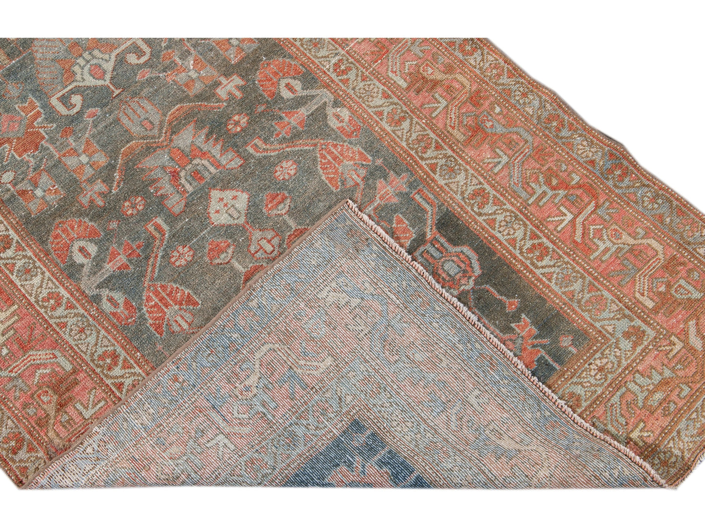 Antique Malayer Wool Runner 4 X 10