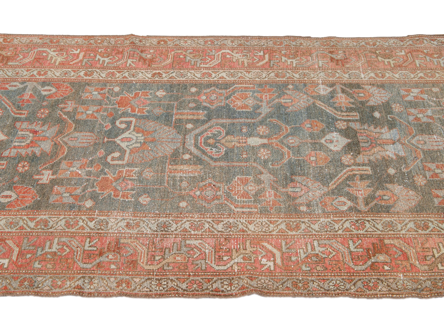 Antique Malayer Wool Runner 4 X 10