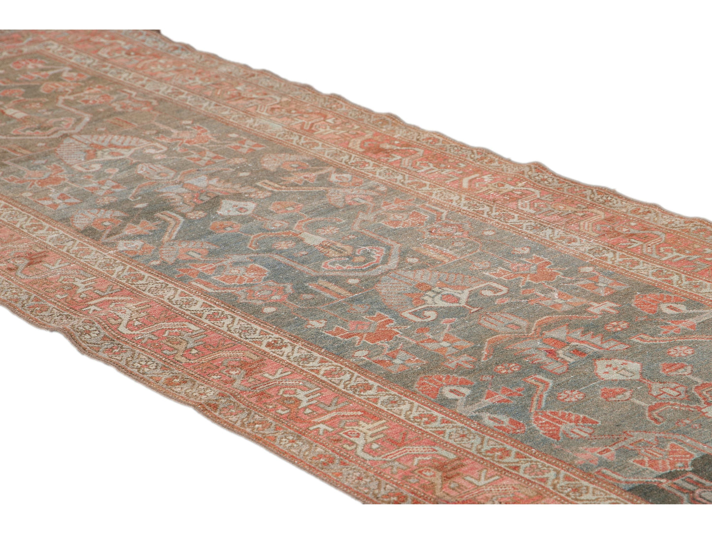 Antique Malayer Wool Runner 4 X 10
