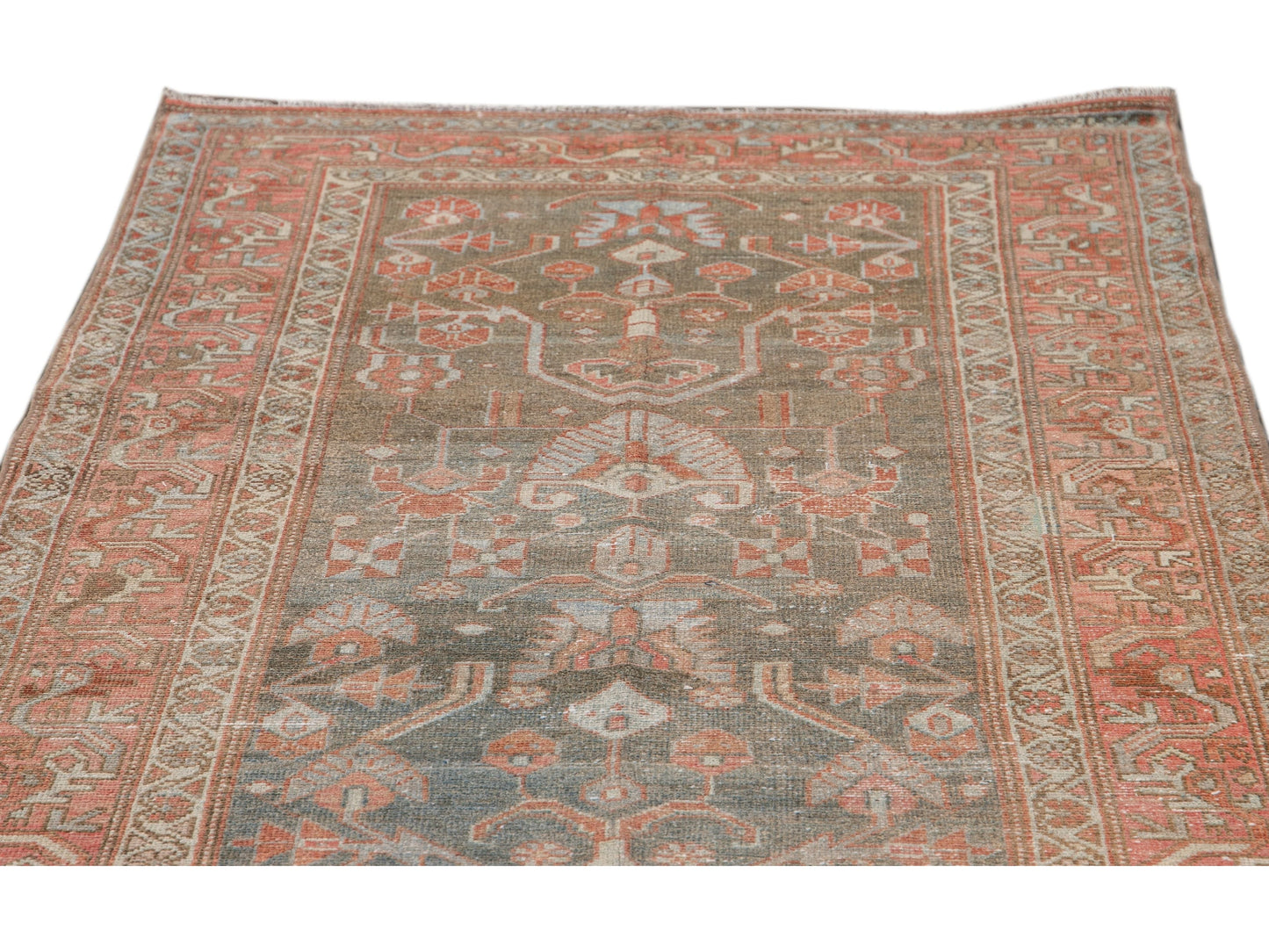 Antique Malayer Wool Runner 4 X 10