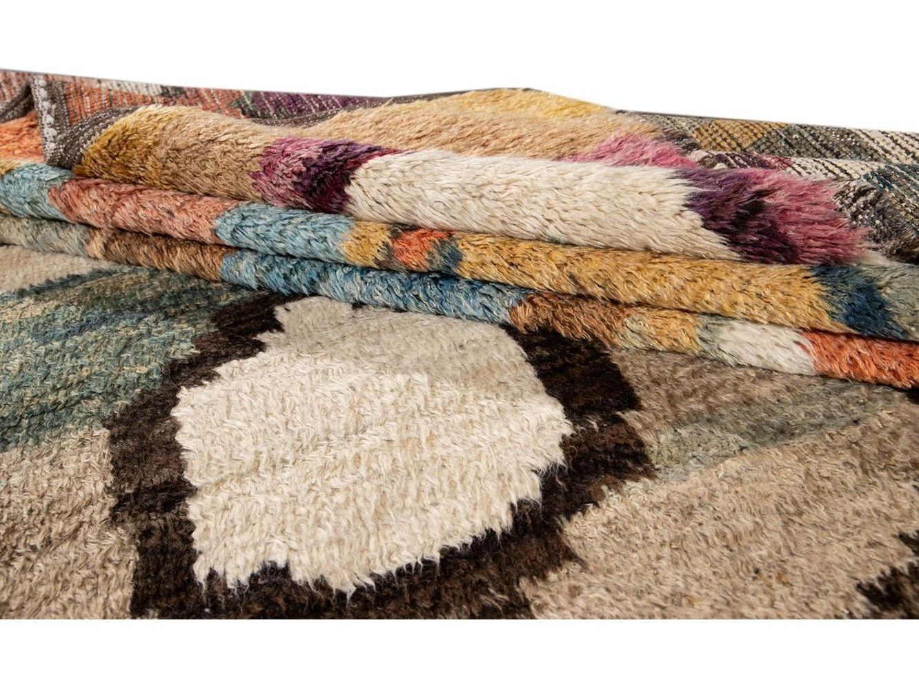 Modern Moroccan Wool Rug 10 X 12