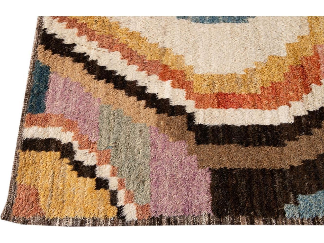 Modern Moroccan Wool Rug 10 X 12