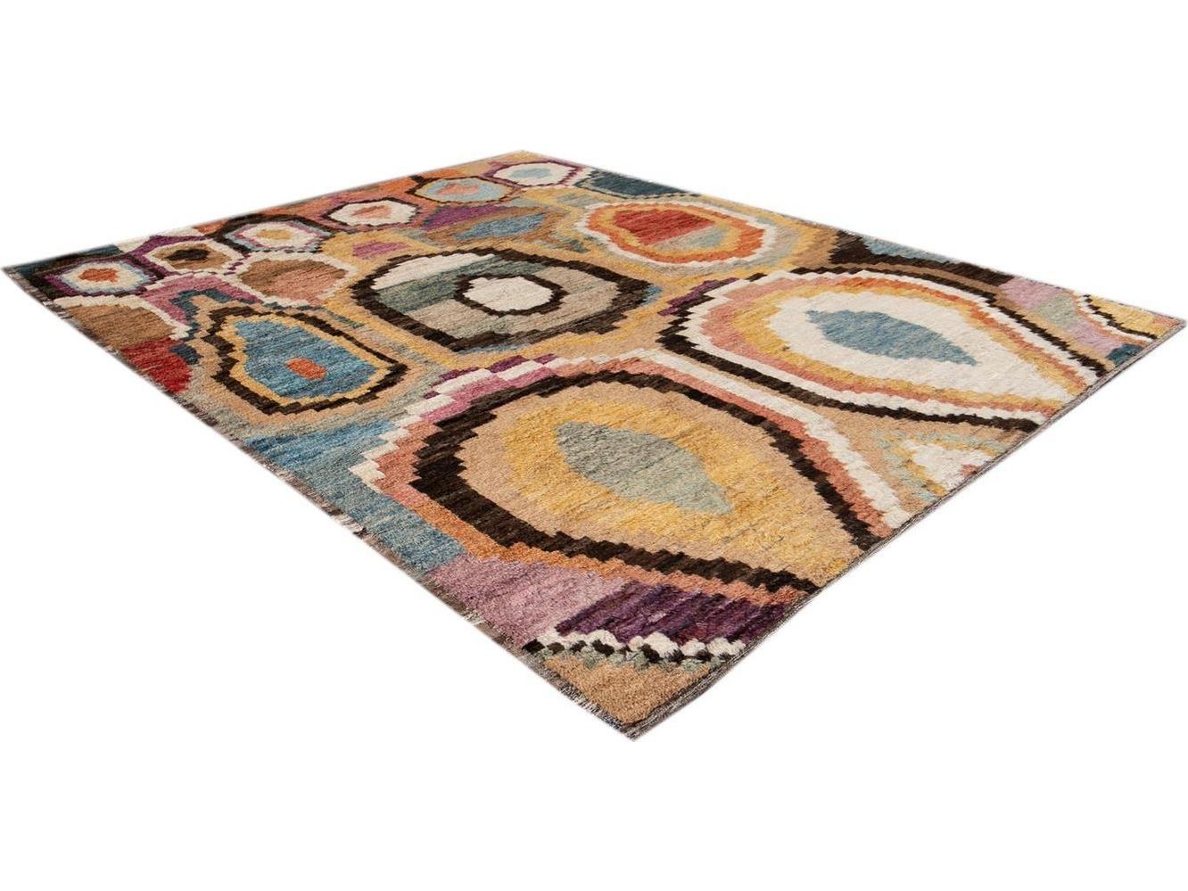 Modern Moroccan Wool Rug 10 X 12