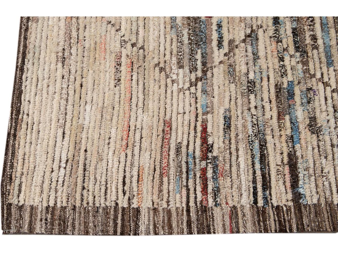 Modern Moroccan-Style Wool Rug 9 X 12