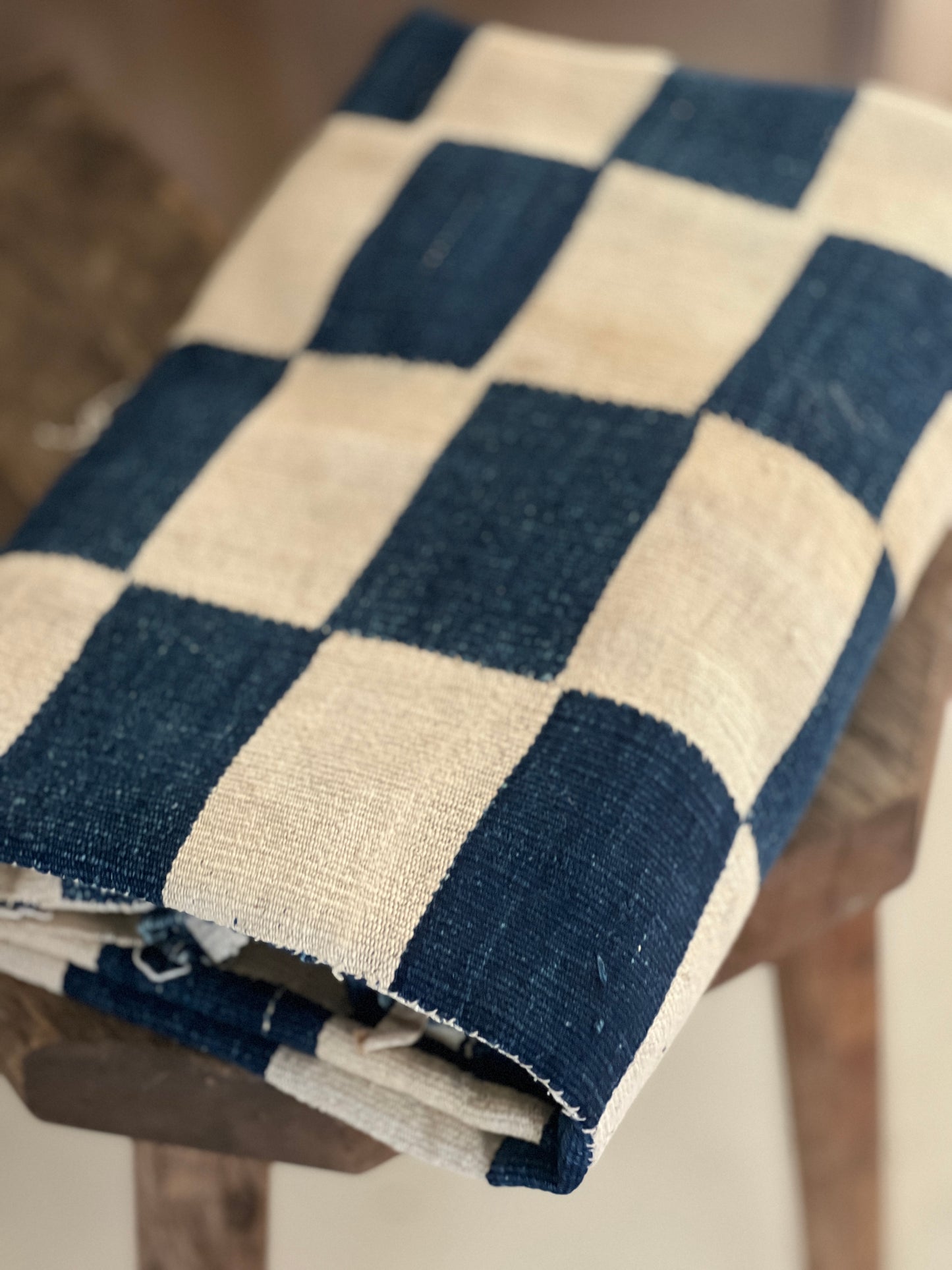 Antique Native American Checkered Textile