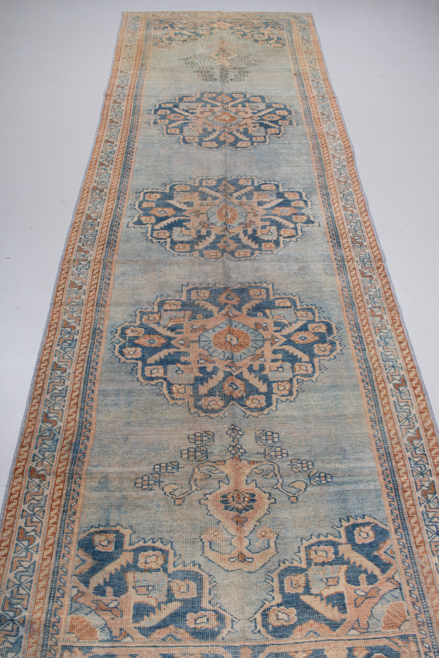 Blue Vintage Persian Runner Rug