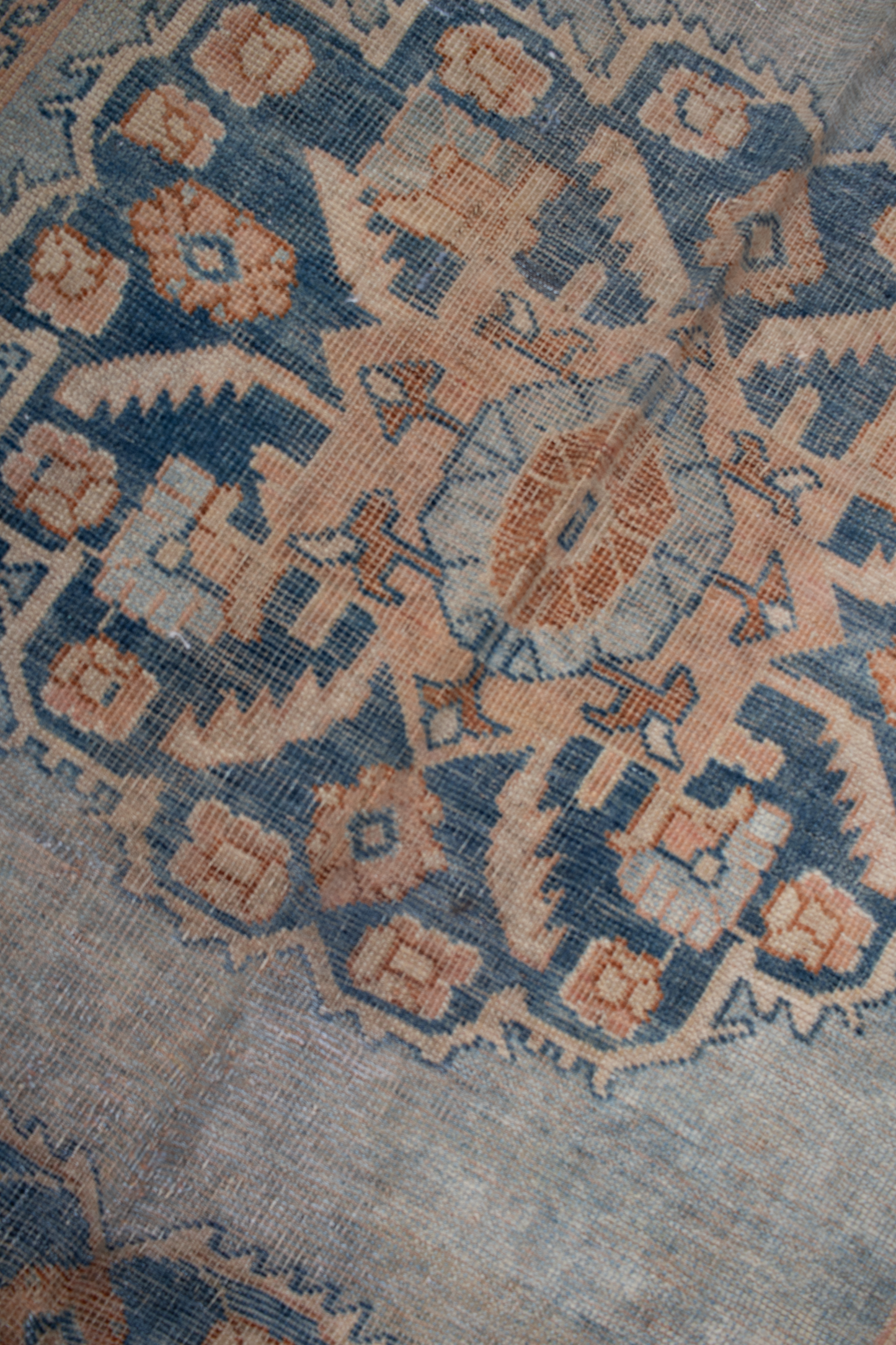 Blue Vintage Persian Runner Rug