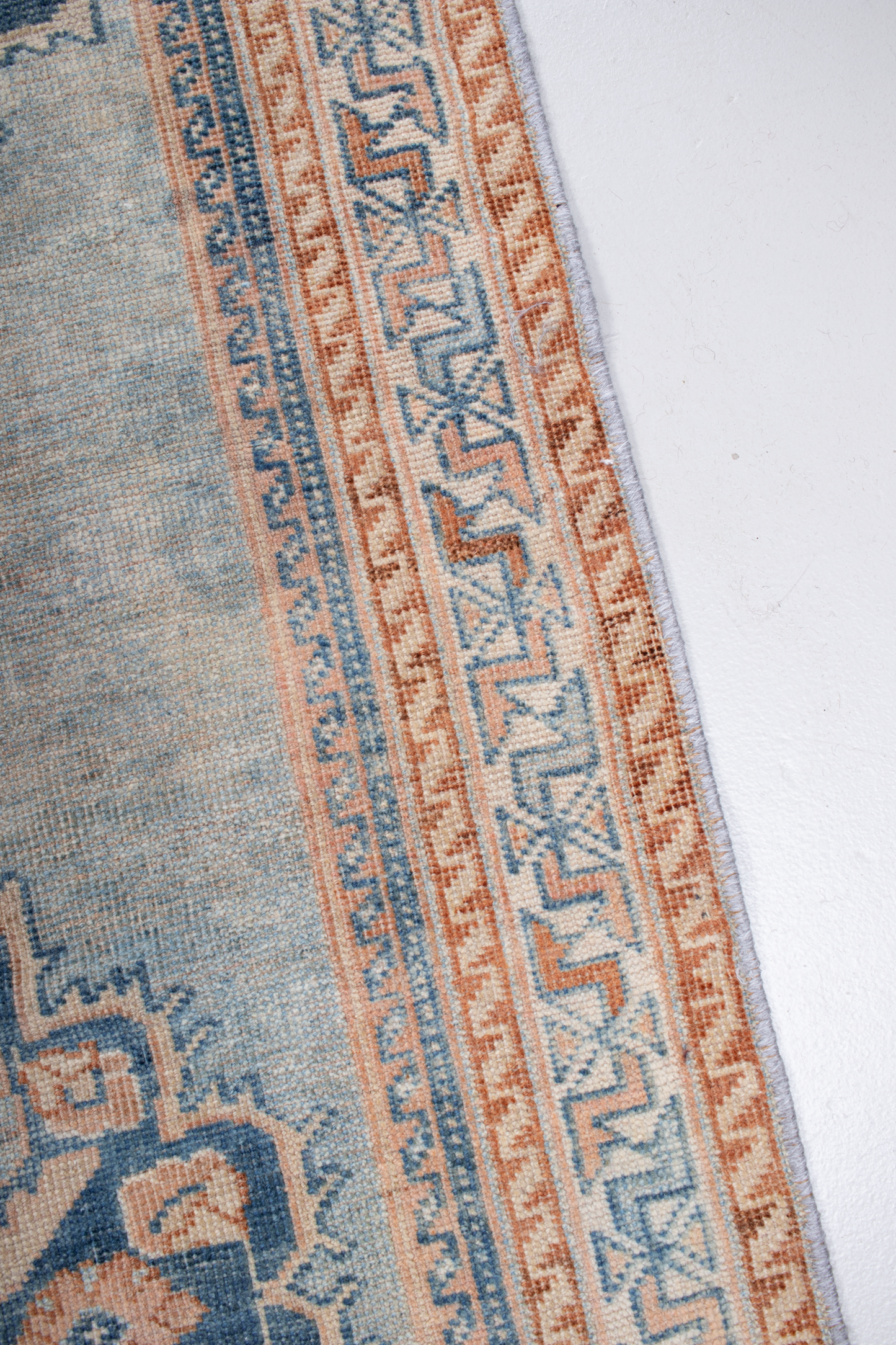 Blue Vintage Persian Runner Rug