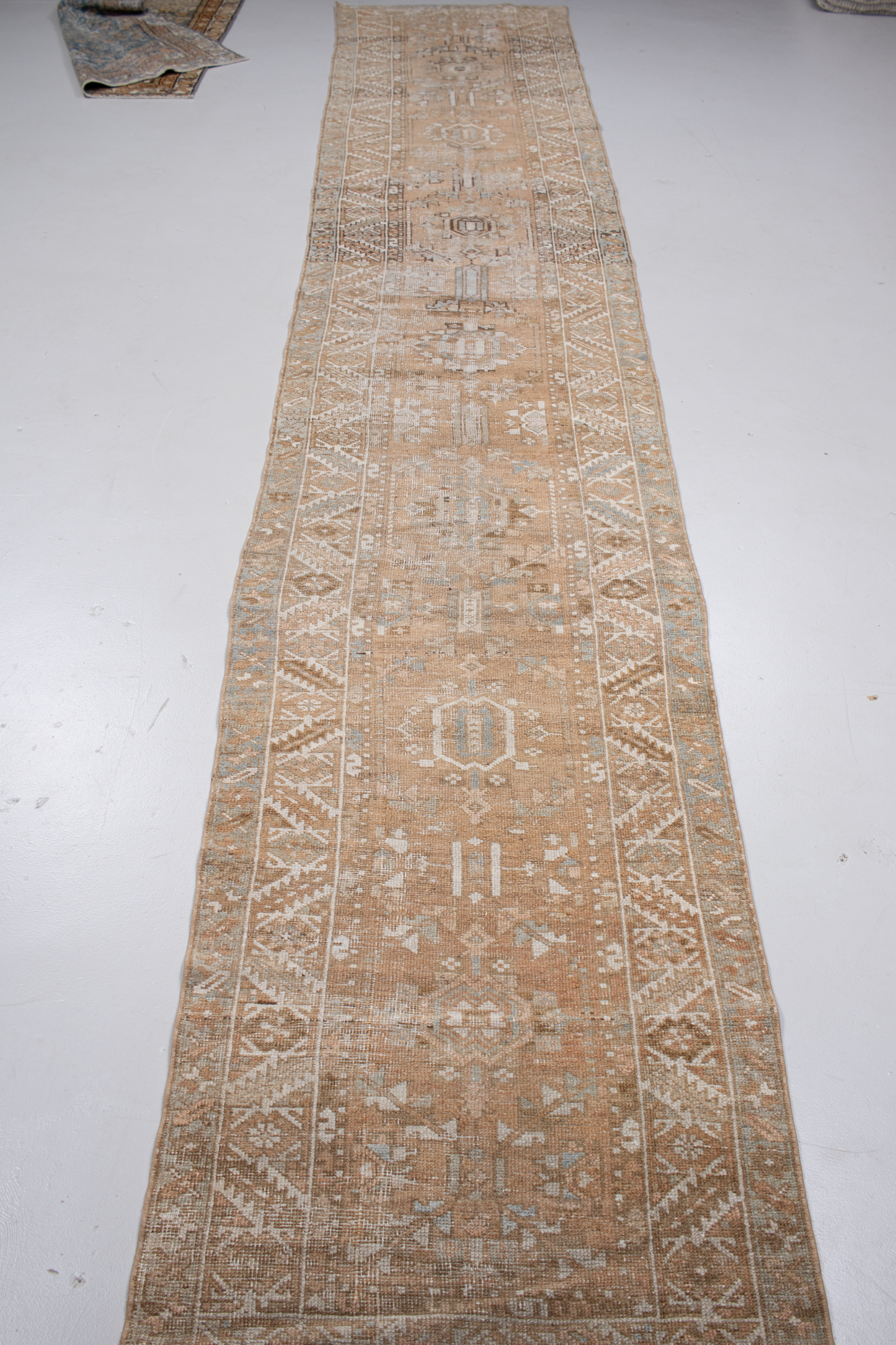 Vintage Persian Heriz Runner Rug