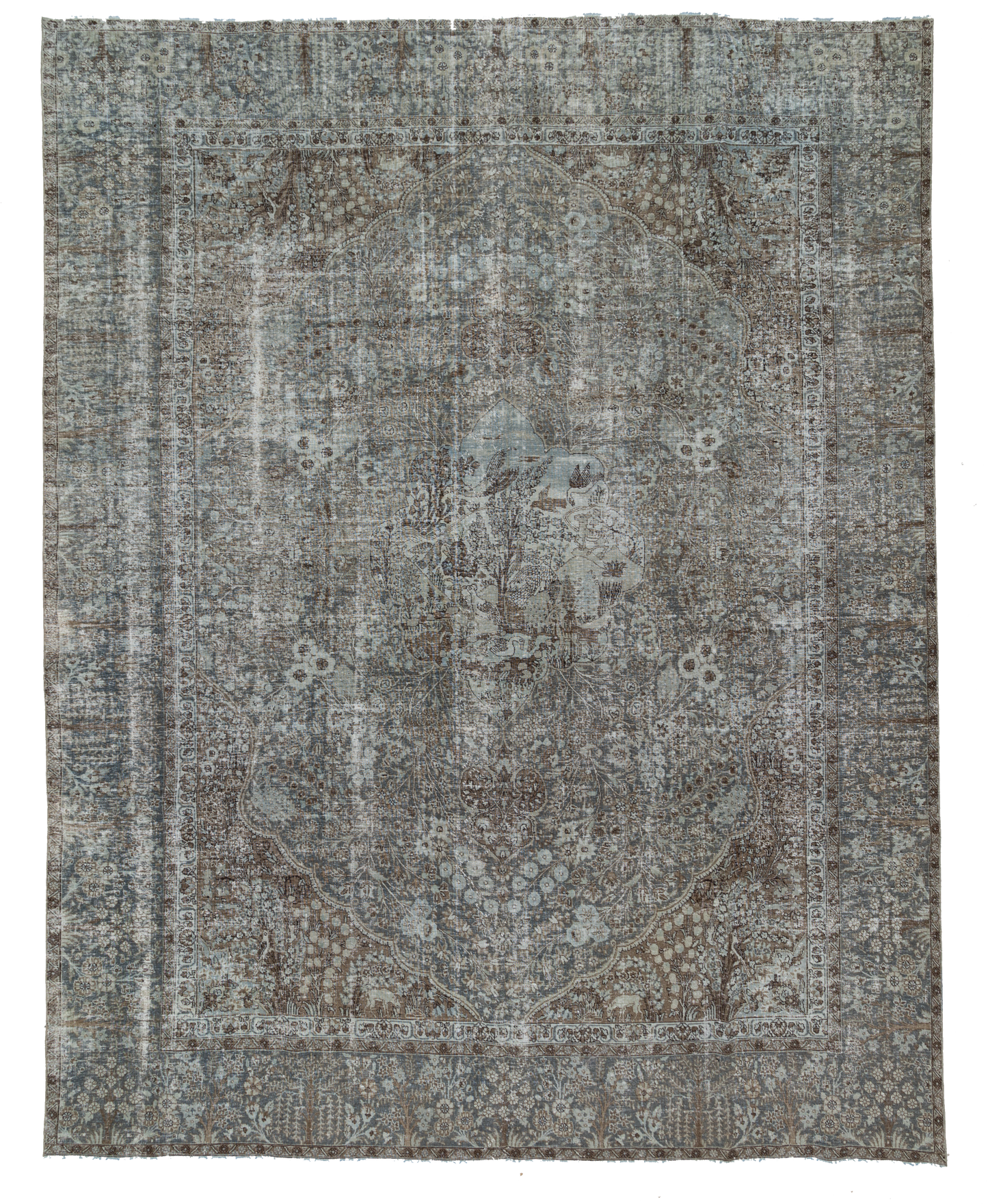 Vintage Persian Tabriz Rug