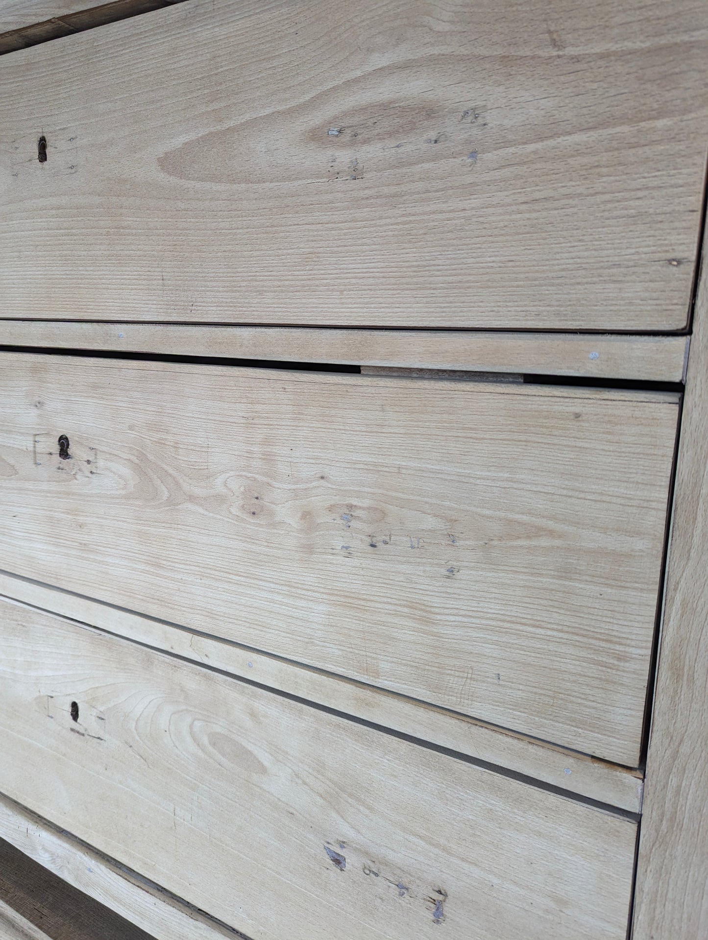 Chest of drawers, , bun feet oak