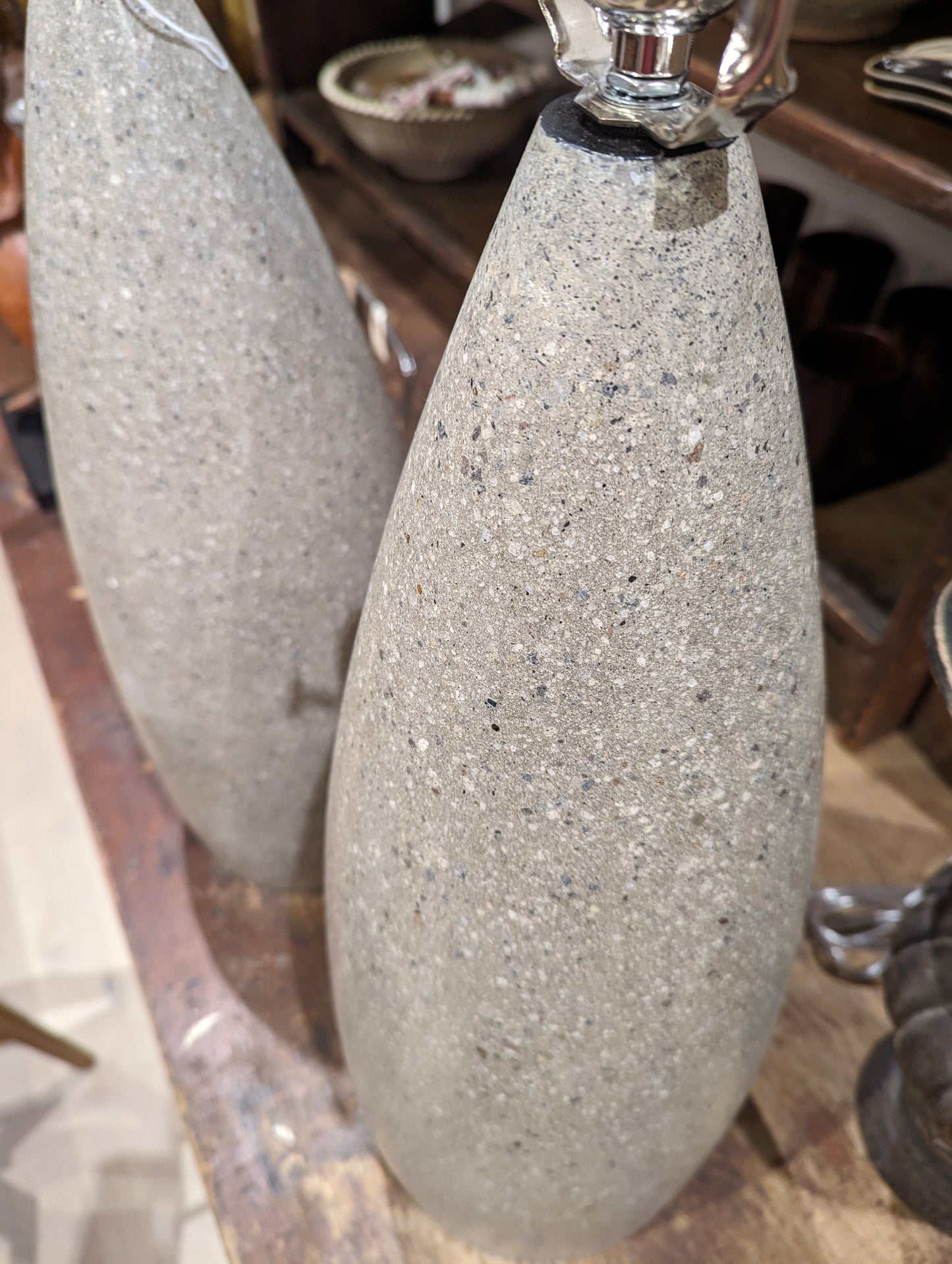 Terrazzo lamps pair