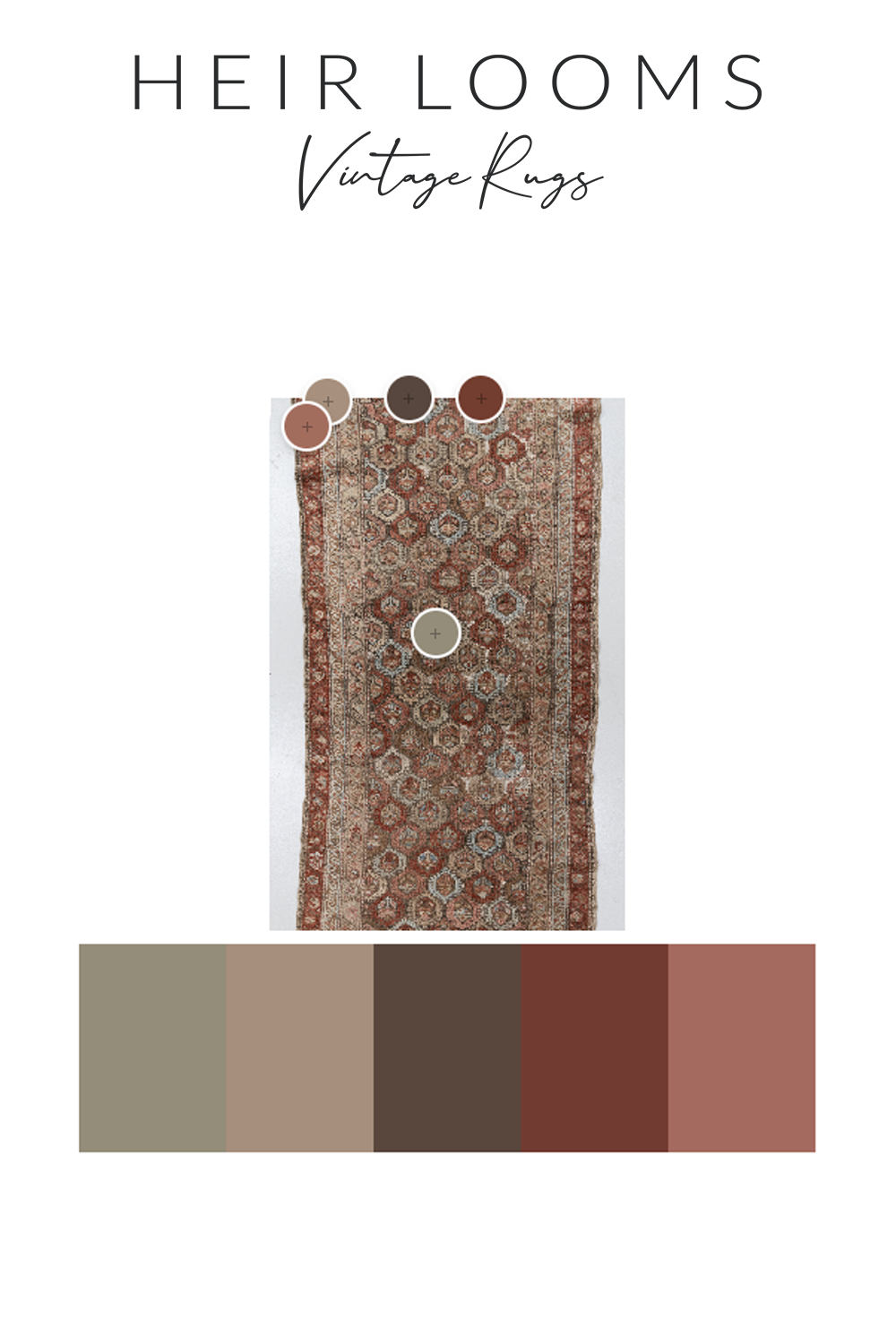 Vintage Persian Bakshaish Rug