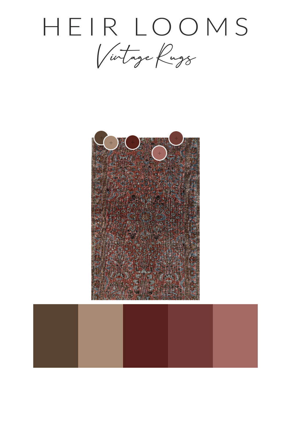 Vintage Persian Sarouk Rug