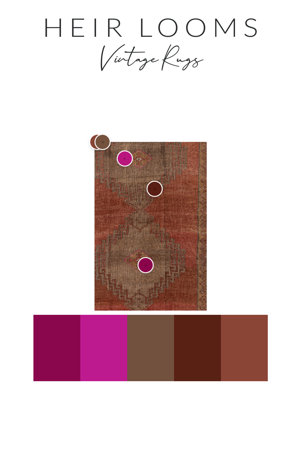 Vintage Kars Gallery Runner Rug