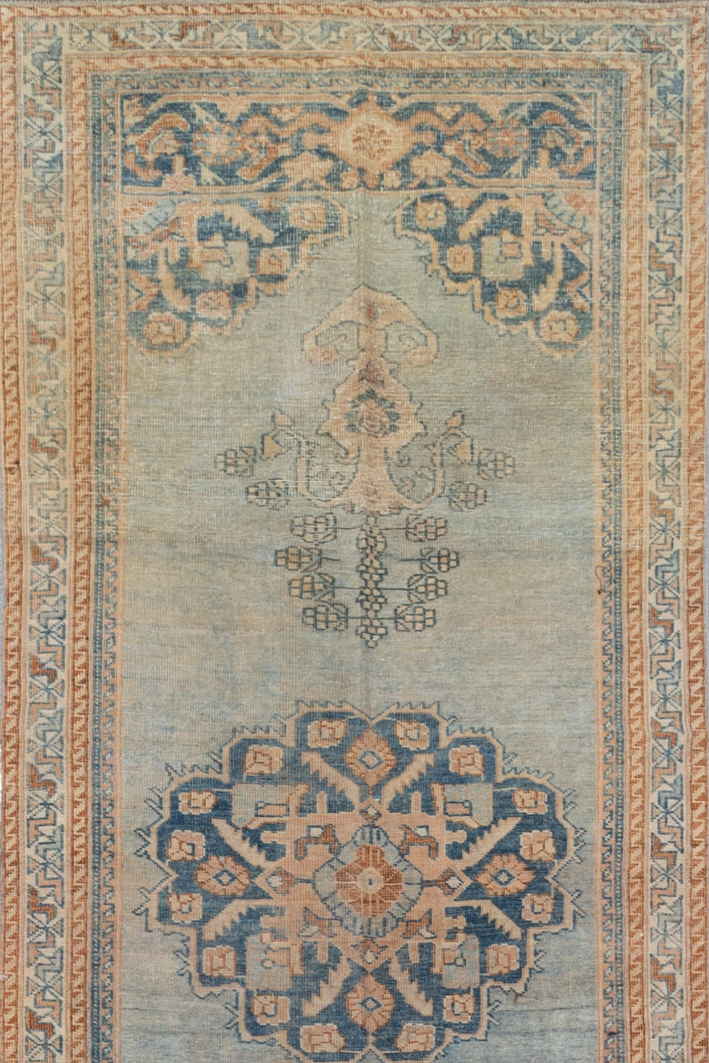 Blue Vintage Persian Runner Rug