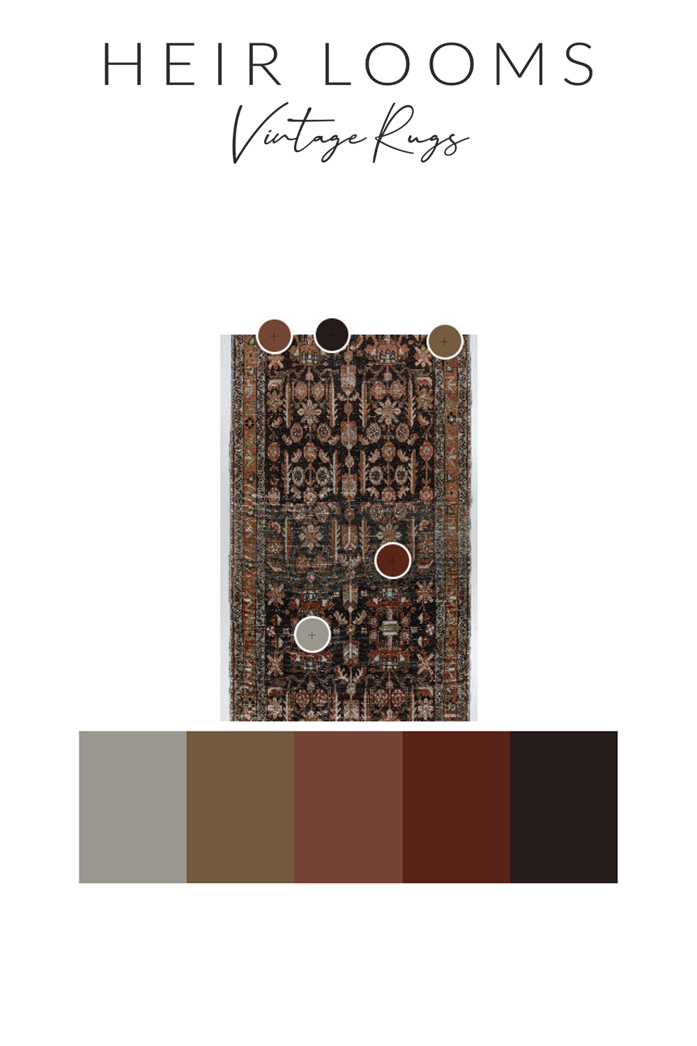 Vintage Persian Malayer Rug