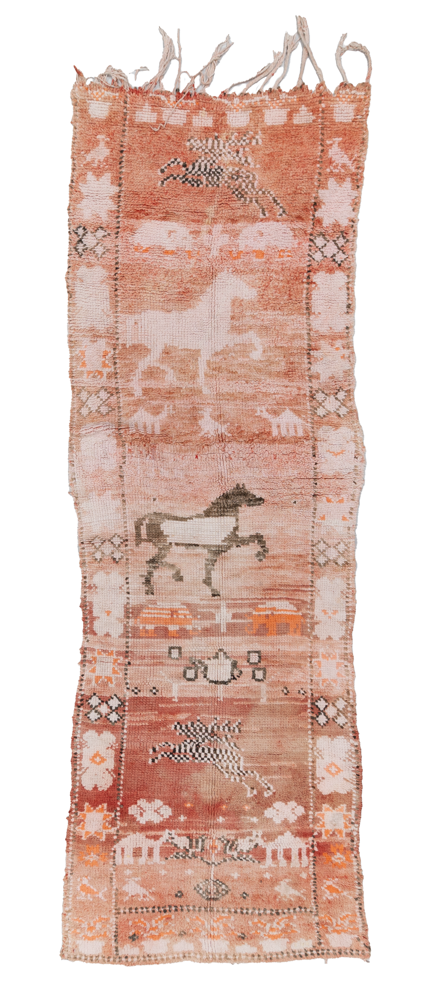 Vintage Moroccan Pictorial Rug