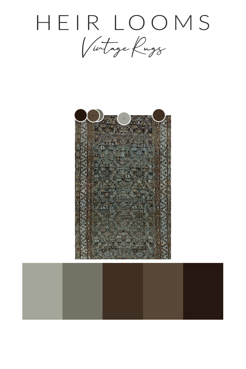 Vintage Persian Malayer Rug