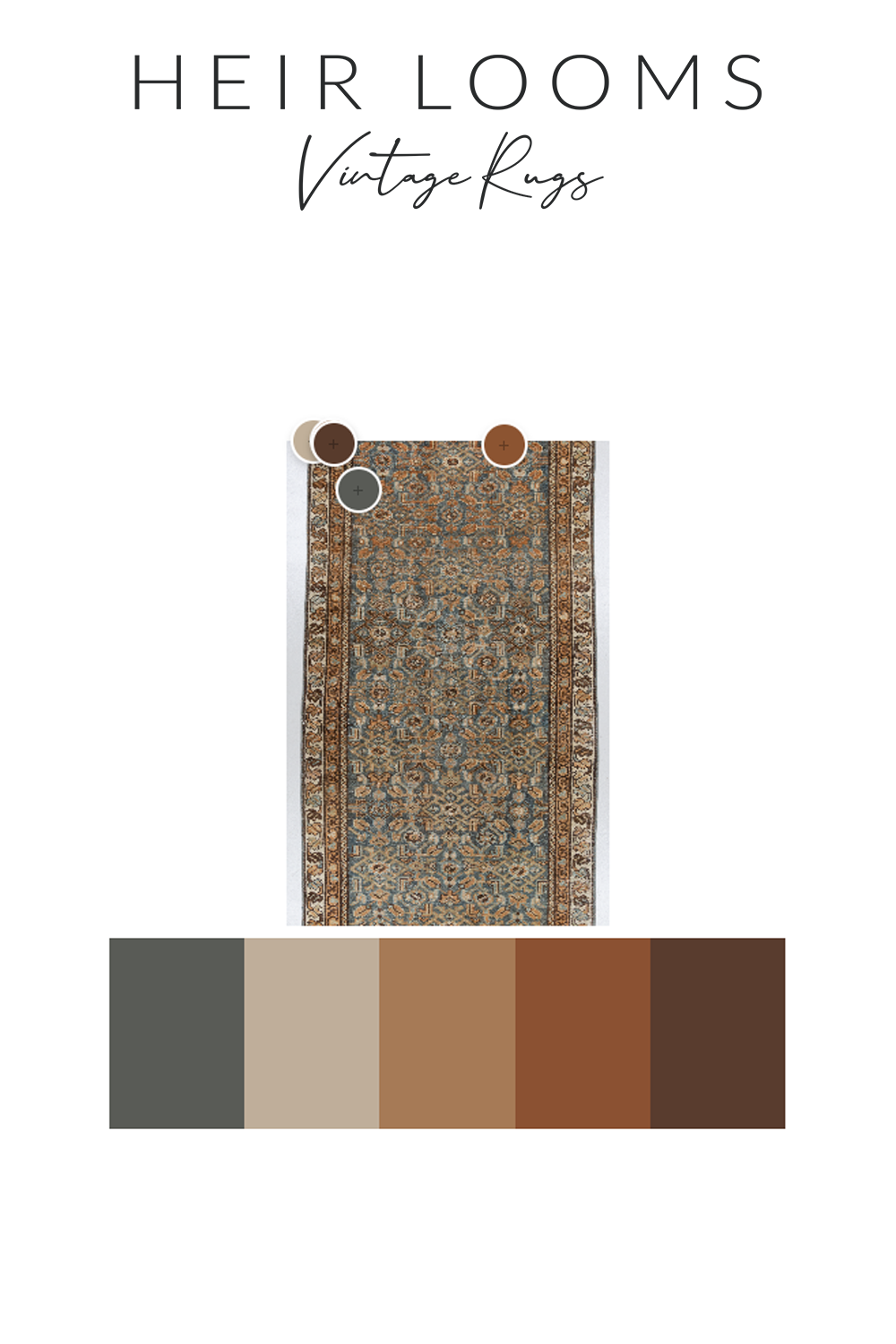 Antique Persian Malayer Runner Rug