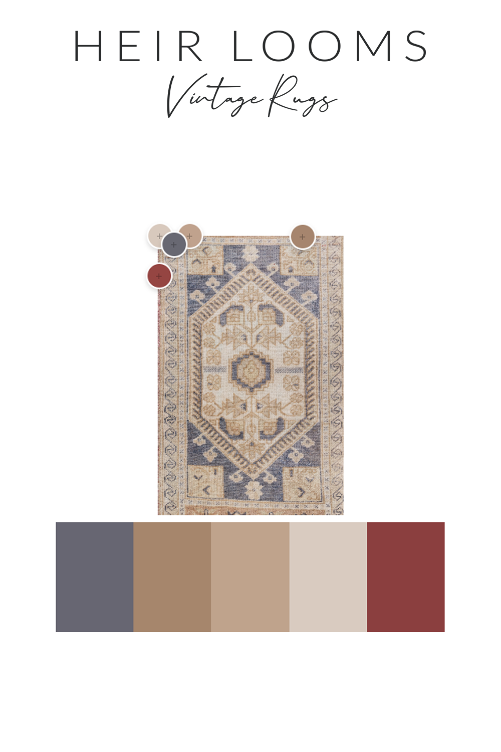 Vintage Turkish Mini Rug