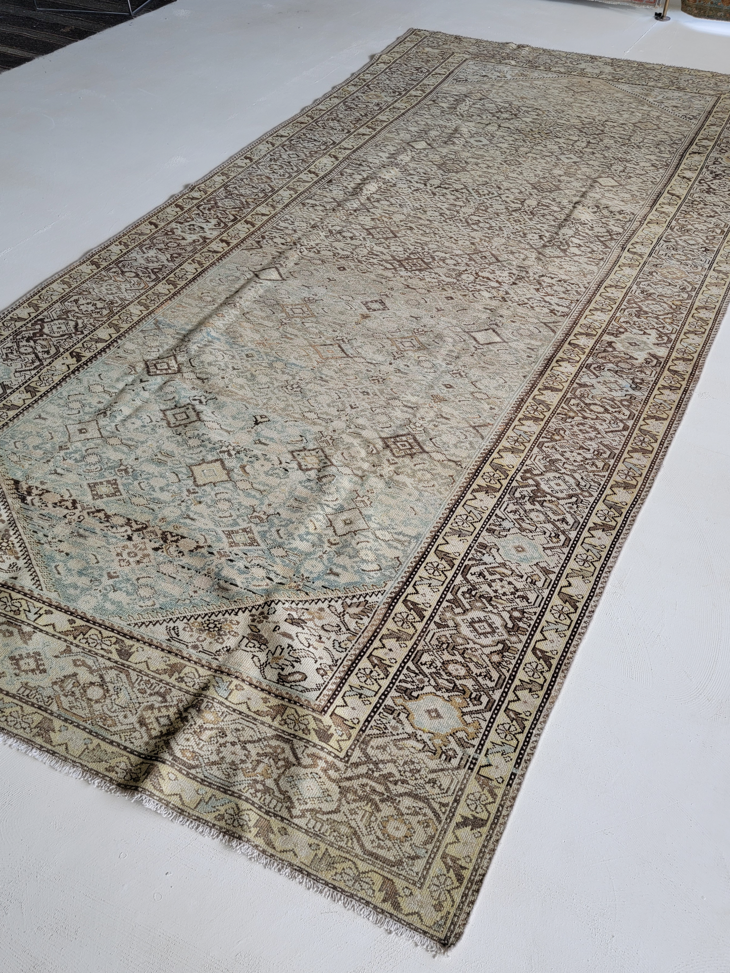 Antique Persian Mahal Rug