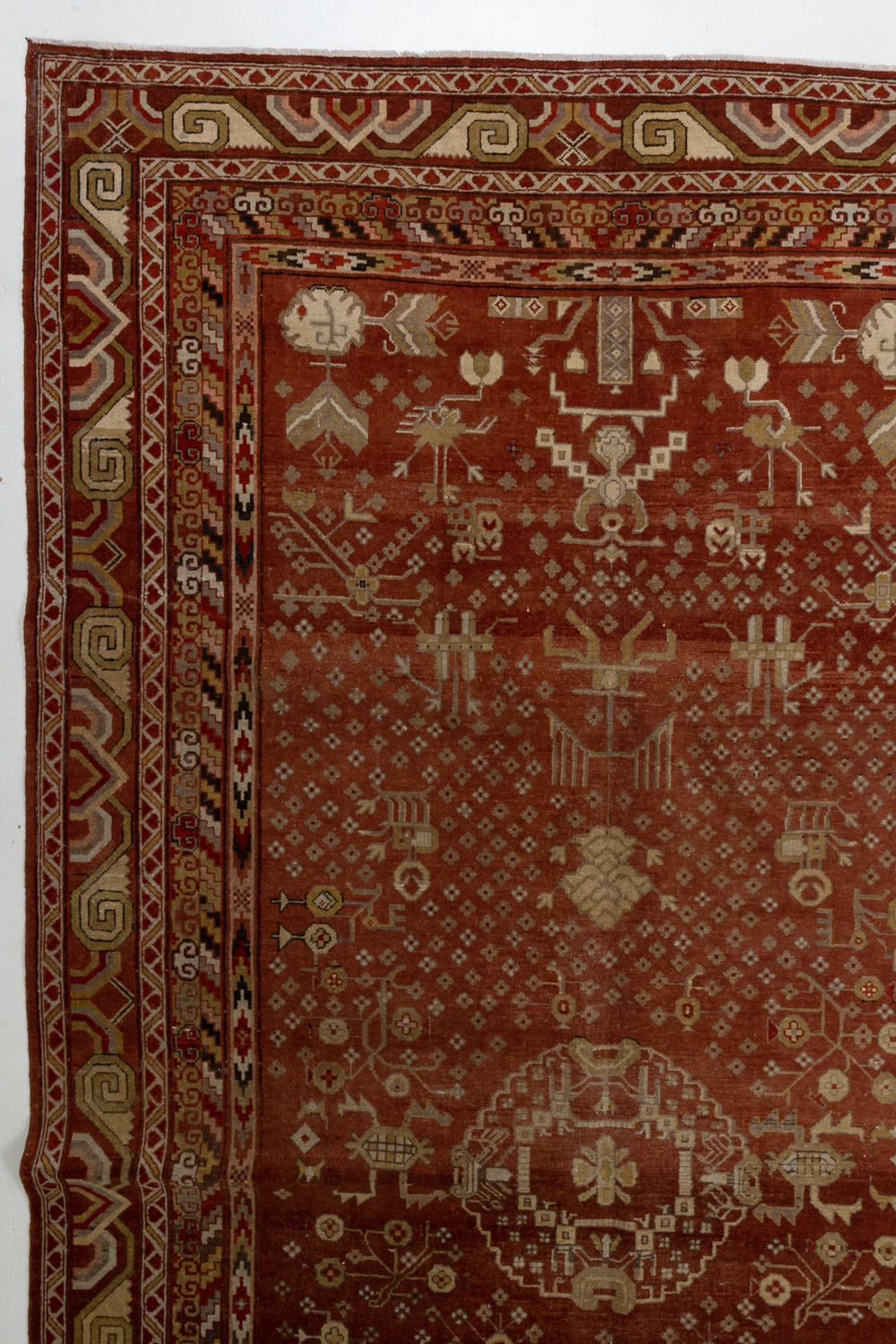 Antique Oriental Khotan Rug
