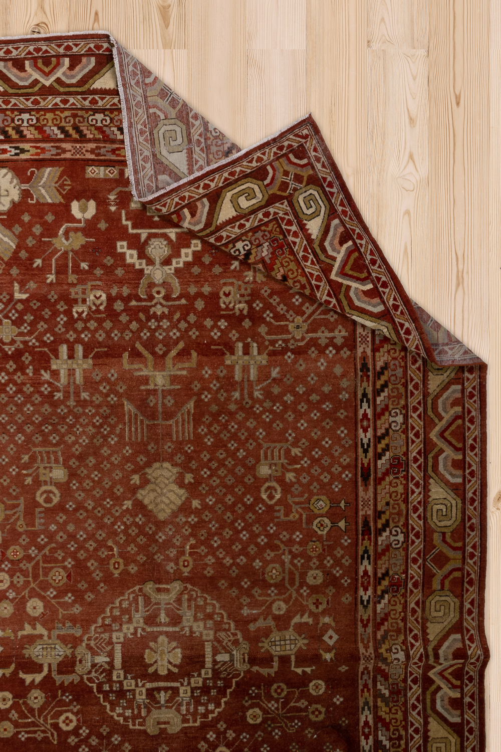 Antique Oriental Khotan Rug