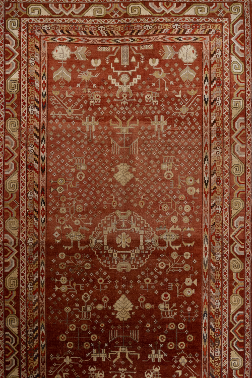 Antique Oriental Khotan Rug