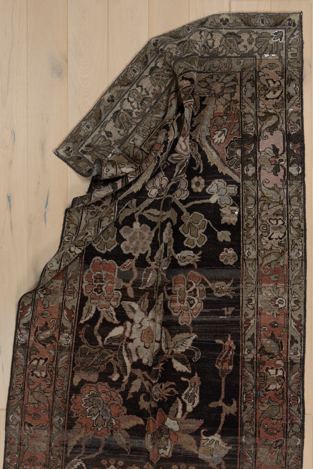 Antique Persian Mahal Gallery Runner Rug