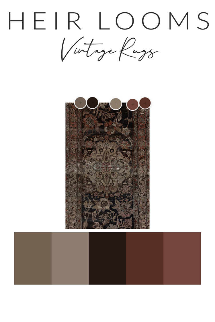 Antique Persian Mahal Gallery Runner Rug