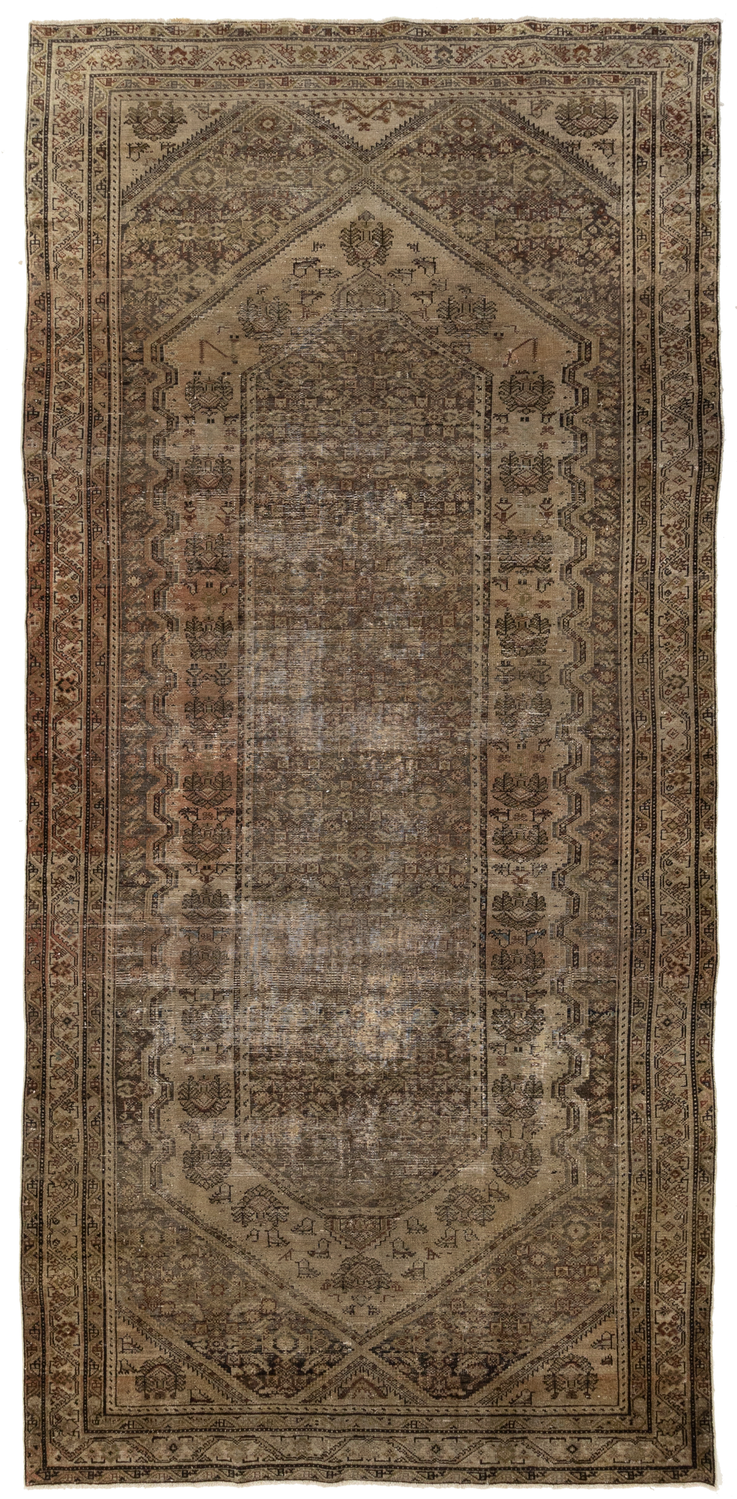 Antique Persian Malayer Gallery Rug