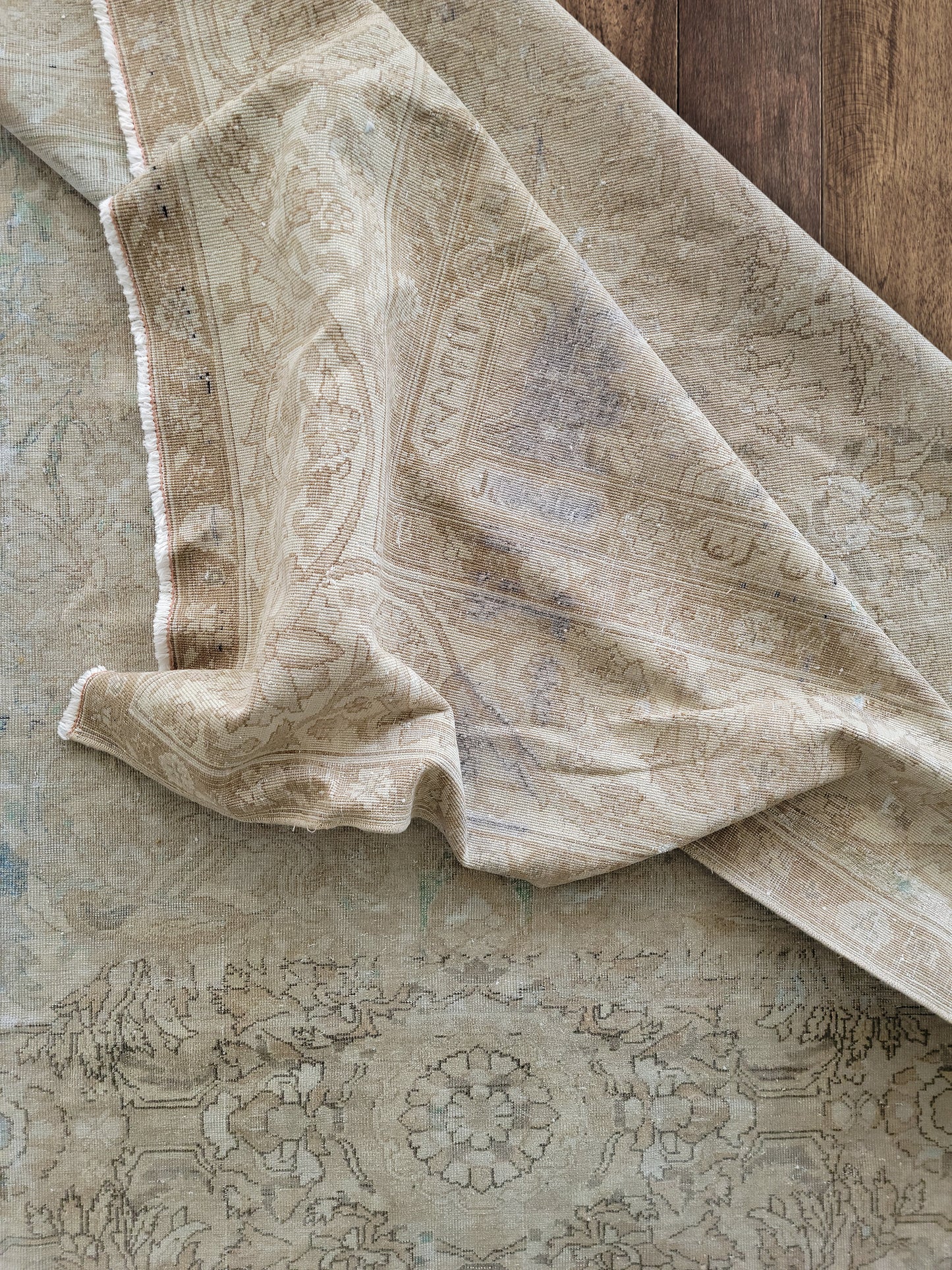 Vintage Persian Mahal Poem Rug