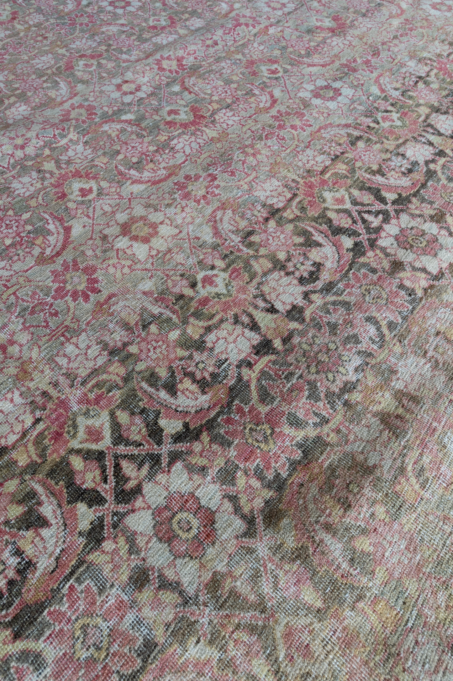 Vintage Persian Lavar Kerman Rug