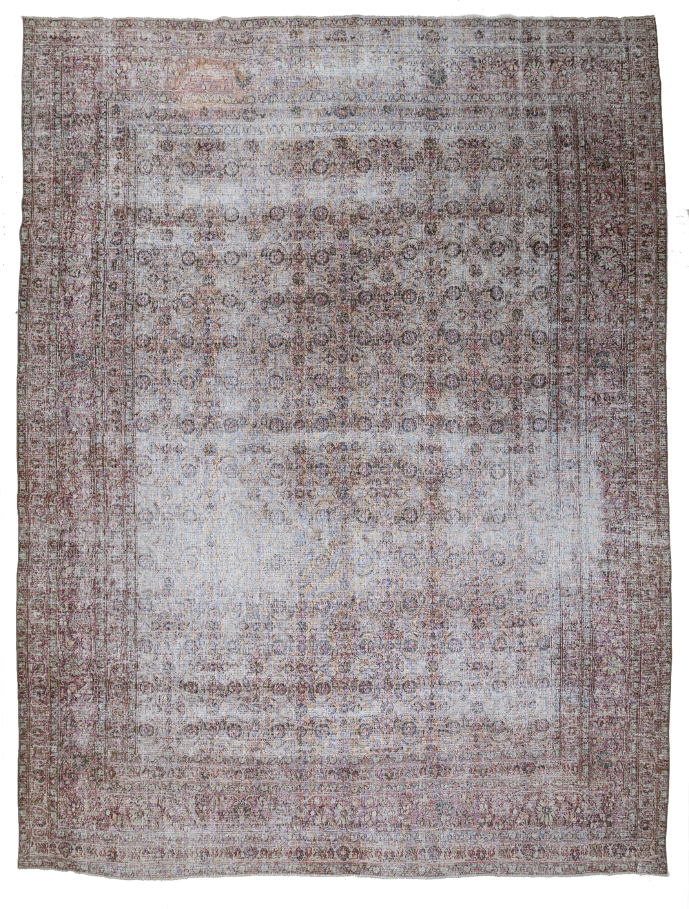 Worn Antique Persian Rug