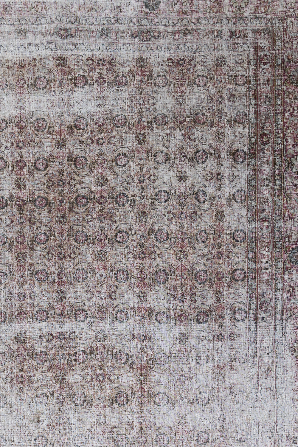 Worn Antique Persian Rug