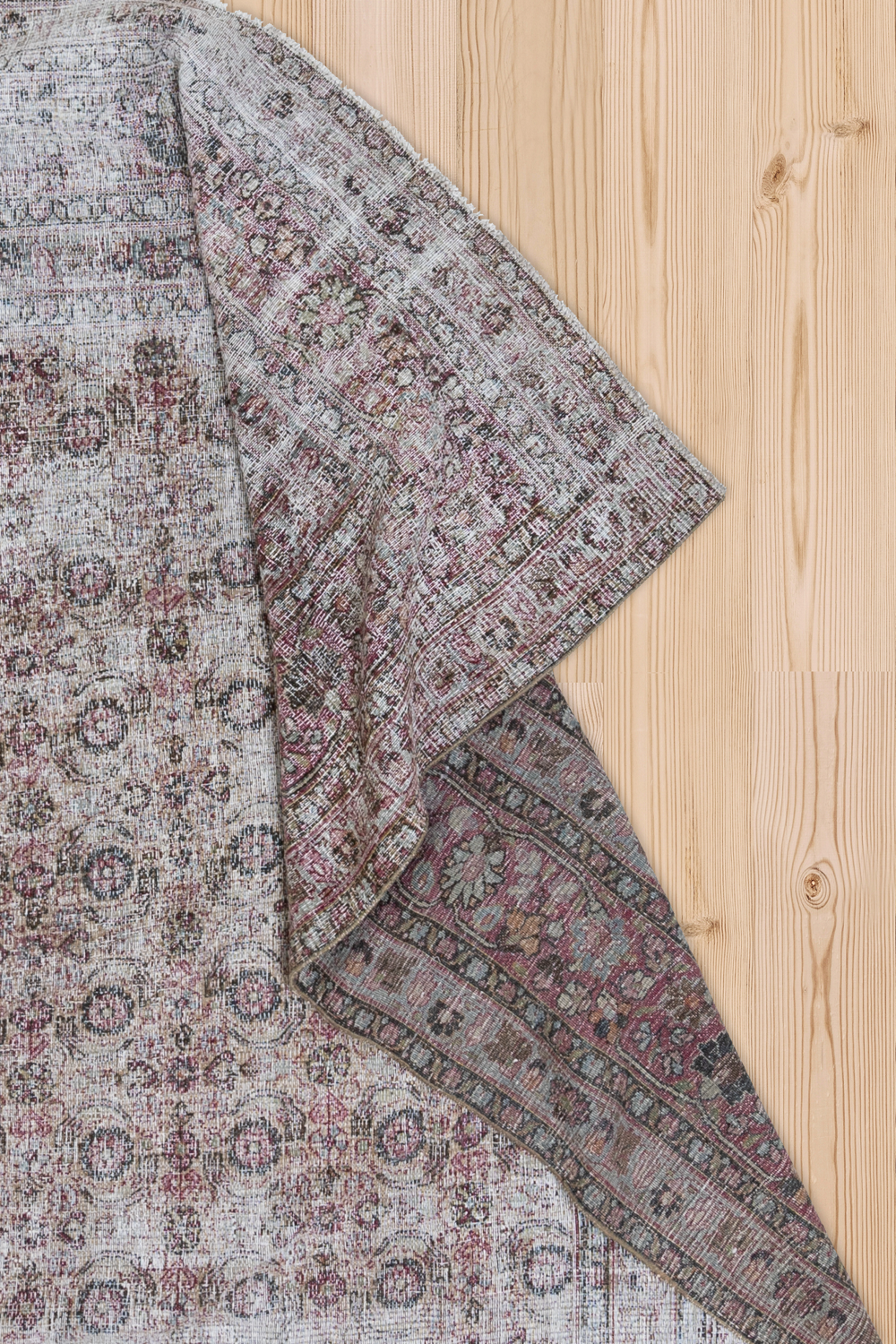 Worn Antique Persian Rug