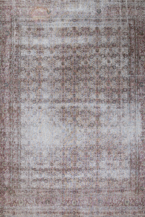 Worn Antique Persian Rug