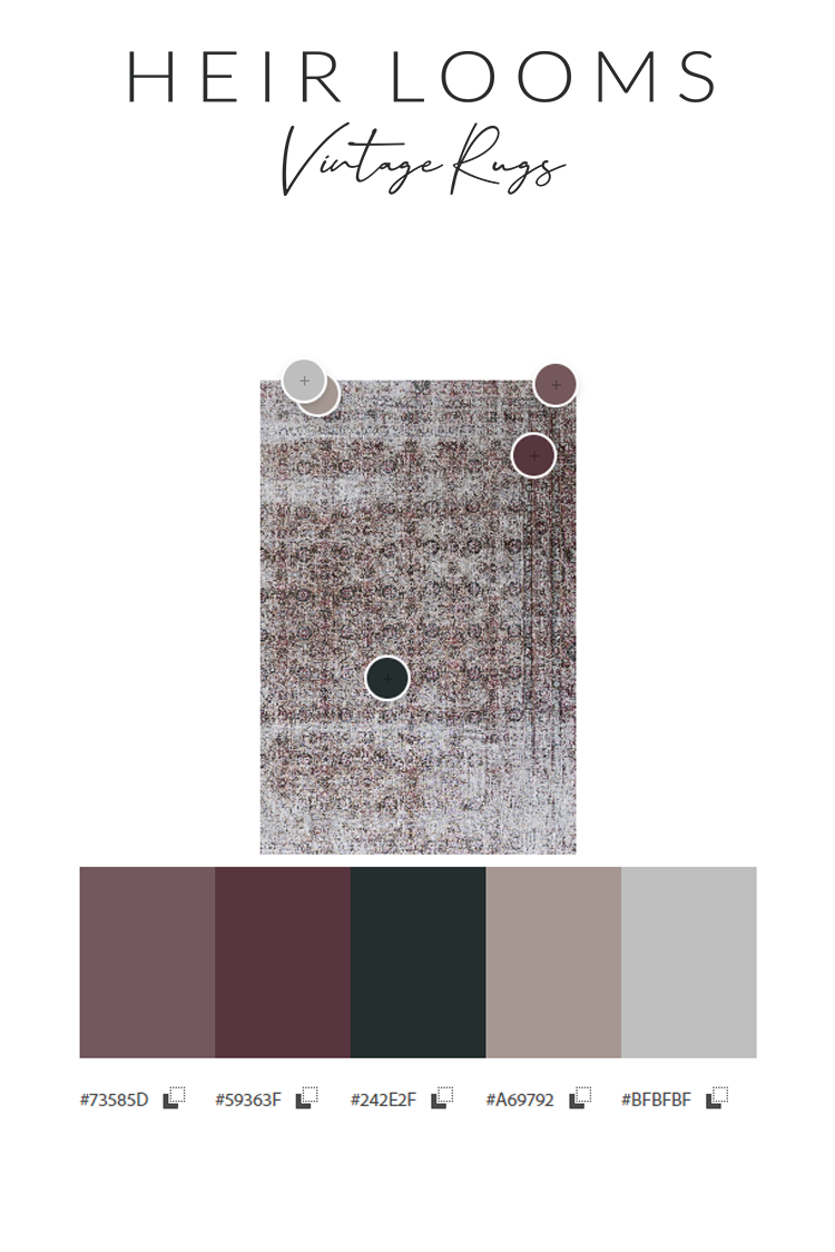 Worn Antique Persian Rug