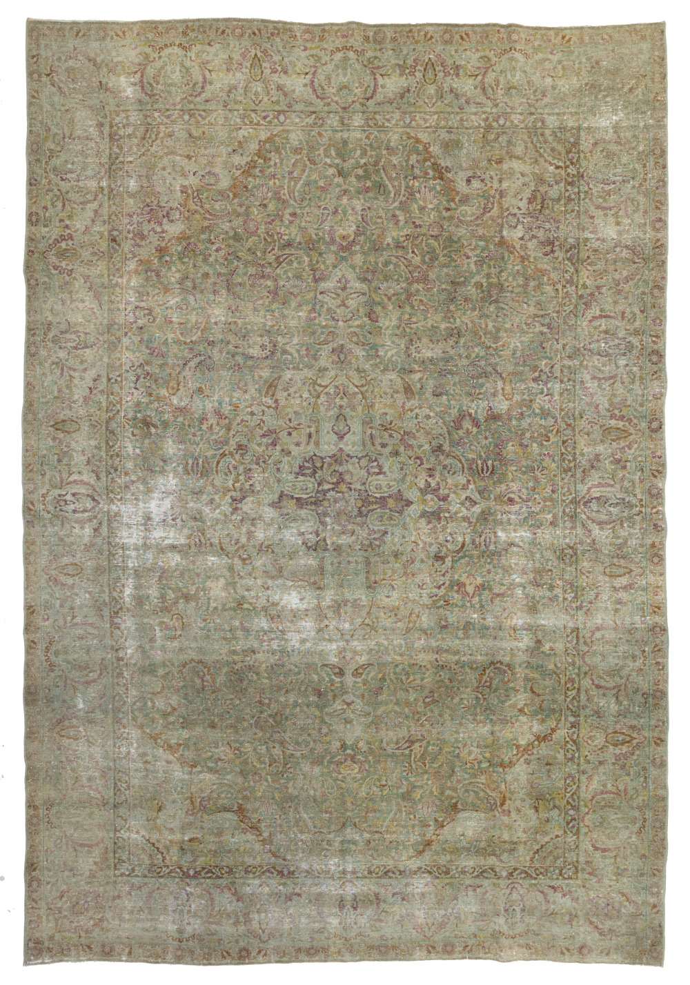 Room Size Vintage Persian Isfahan Rug