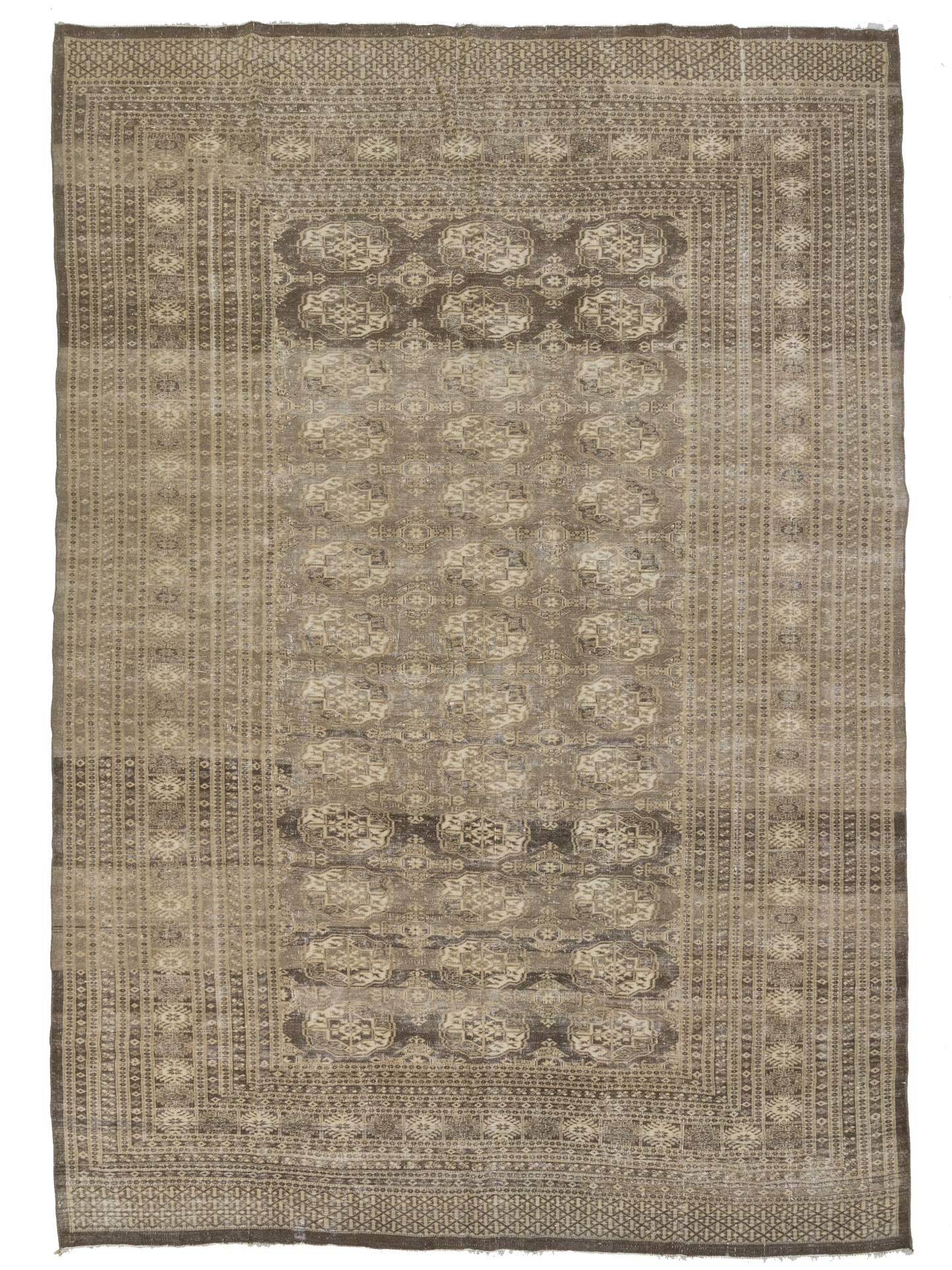 Vintage Geometric Turkmen Rug
