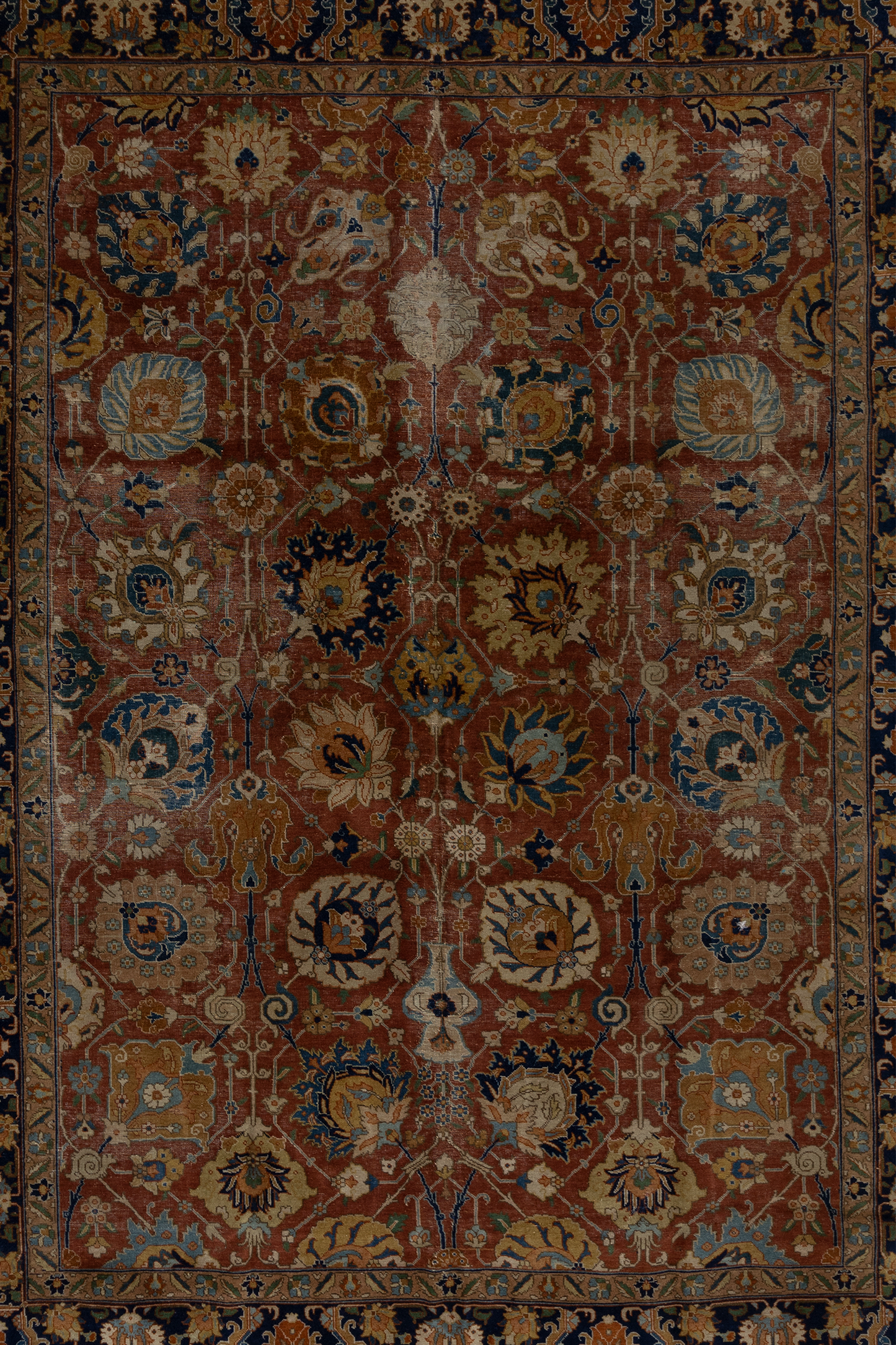 Vintage Persian Tabriz Rug