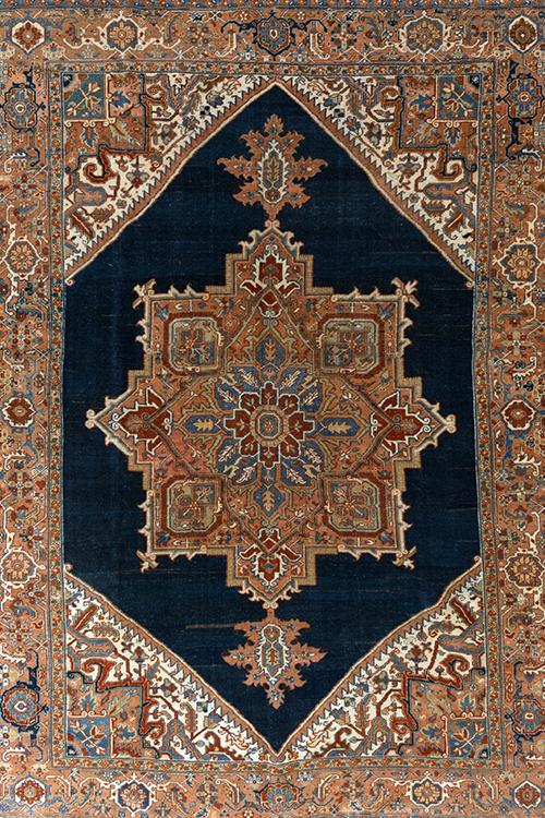 Vintage Persian Heriz Rug