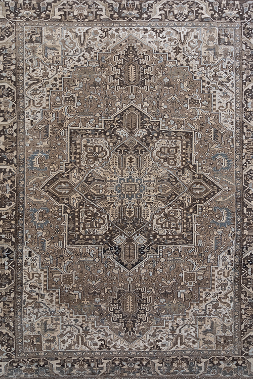 Vintage Persian Heriz Rug