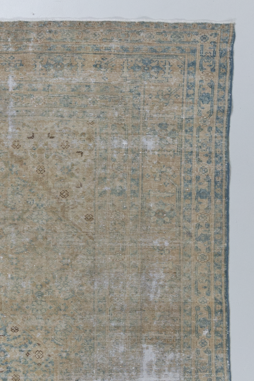 Distressed Vintage Persian Tabriz