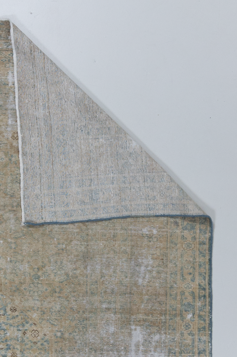 Distressed Vintage Persian Tabriz